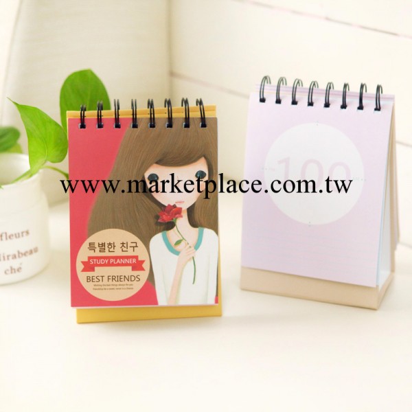 韓國文具批發 閨蜜100天學習圈裝計劃本 記事本（4款）YF13-567工廠,批發,進口,代購