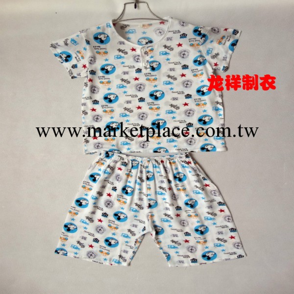 廠傢批發 兒童綿綢服套裝  人造棉短袖5分褲傢居服  夏潮睡衣工廠,批發,進口,代購