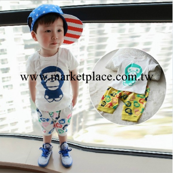 夏季童裝批發 時尚寶寶小童套裝 短袖嬰幼男女童套裝工廠,批發,進口,代購