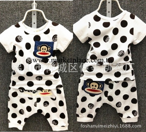 2014夏款新款 歐美寶寶小童嬰兒童裝男童套裝 純棉短袖套裝批發・進口・工廠・代買・代購