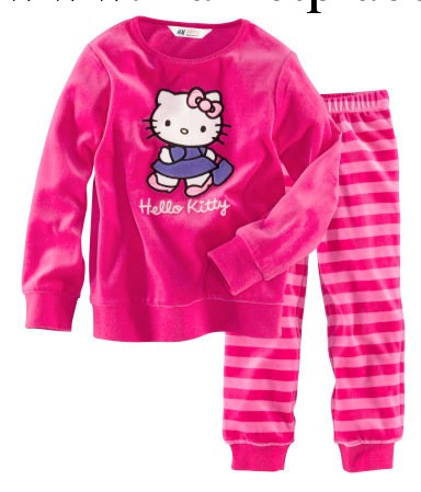 廠傢直批Hello kitty貓童裝全棉男女童HM睡衣 傢居服長袖套裝027工廠,批發,進口,代購