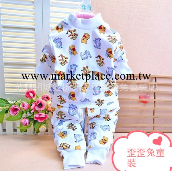 秋冬款童裝廠傢批發，嬰幼兒童純棉內衣棉褲開肩套裝，童套裝3碼工廠,批發,進口,代購