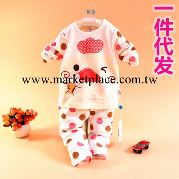 招代理 2014春款嬰兒新生兒寶寶衣服兒童竹纖維睡衣春夏套裝228工廠,批發,進口,代購