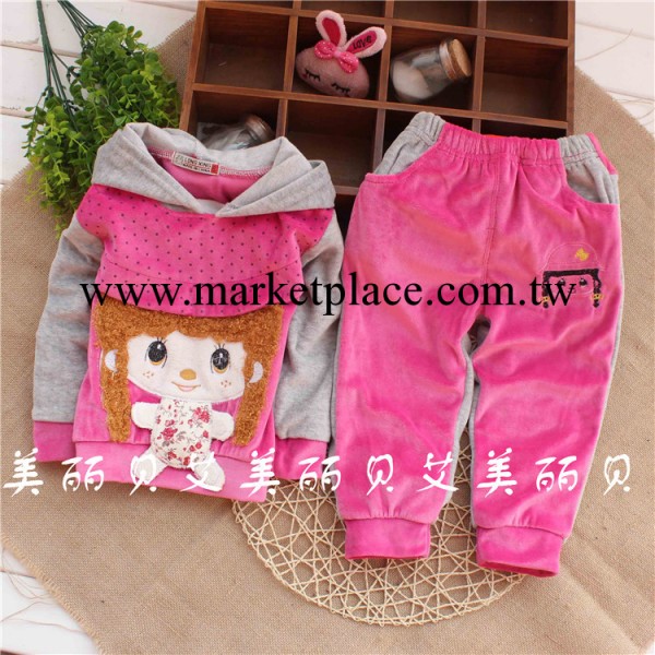 2014春裝上新 韓版女童小童小女孩圓點套裝lx工廠,批發,進口,代購