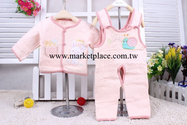 嬰幼兒開衫背帶保暖套裝 童套裝 聖凡歐保暖背帶褲套裝3345工廠,批發,進口,代購