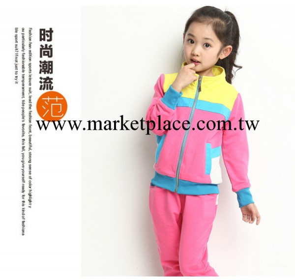 童裝2014新款女童春裝兒童秋款長袖中大童寶寶衣服運動套裝工廠,批發,進口,代購
