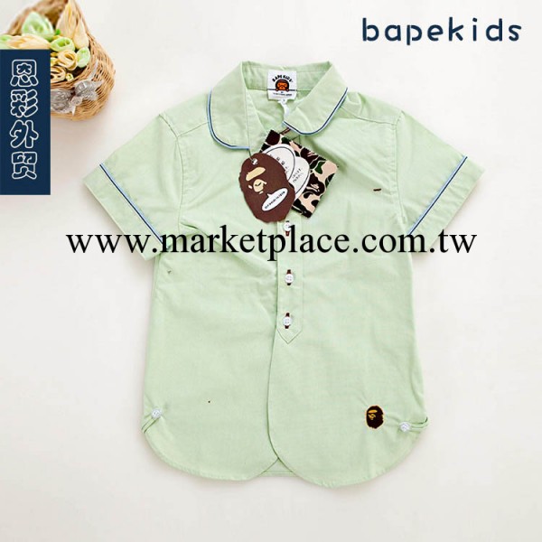 兒童襯衫 外貿原單兒童襯衫批發 BAPE KIDS 原單純棉兒童襯衫批工廠,批發,進口,代購