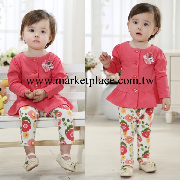 2014春秋款新品 女童兩件套 品牌童裝 童裝批發工廠,批發,進口,代購