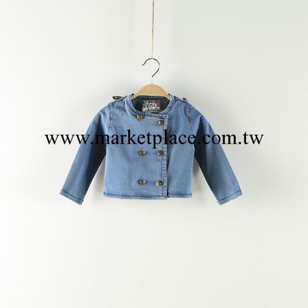 [吉米童品] 韓版女童牛仔外套 開衫外套 品牌童裝批發工廠,批發,進口,代購