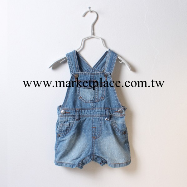 歐美童裝 軟牛仔點點小童牛仔背帶褲 可開檔工廠,批發,進口,代購
