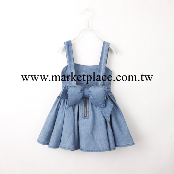 女童蝴蝶結吊帶牛仔裙 外貿童裝批發 Z2013工廠,批發,進口,代購