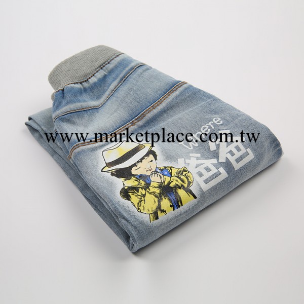 2014年新款爸爸去哪兒可愛牛仔褲磨白兒童褲童裝批童裝 童裝工廠,批發,進口,代購