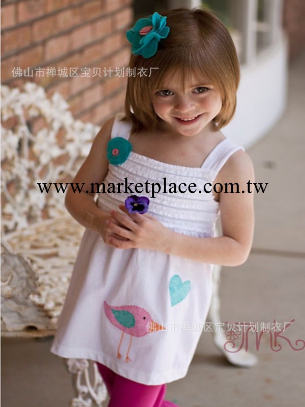 【售完】童套裝女寶吊帶2件套 2013新款夏裝外貿嬰兒童裝廠傢直批批發・進口・工廠・代買・代購
