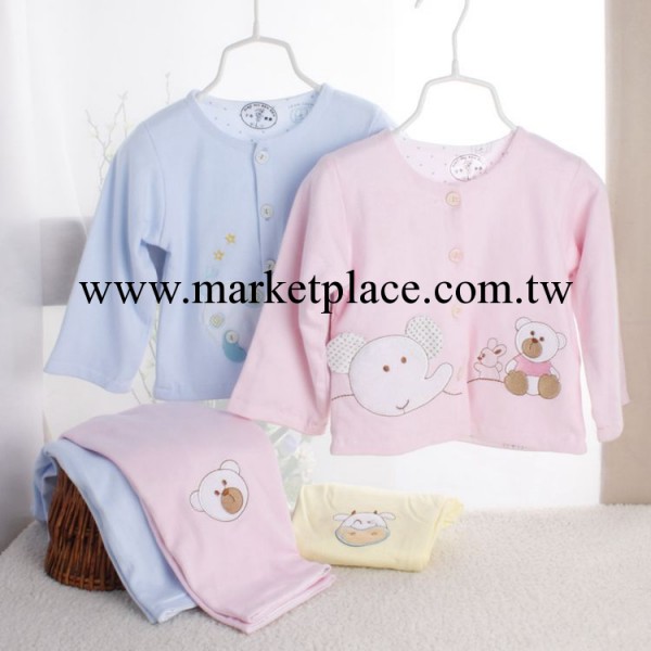 廠傢直銷 2014春季嬰兒服裝兩件套裝 純棉面料帶寶寶童套裝 批發工廠,批發,進口,代購
