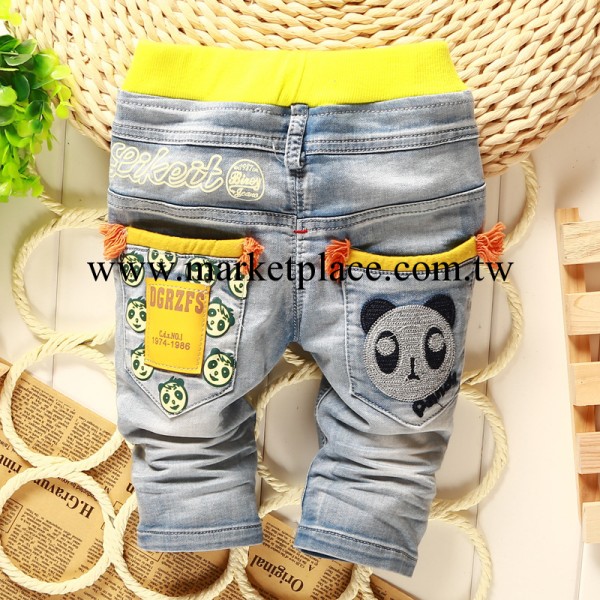 童裝牛仔褲 夏季新款男童牛仔褲七分褲H18 熊貓寶寶童褲廠傢直銷工廠,批發,進口,代購