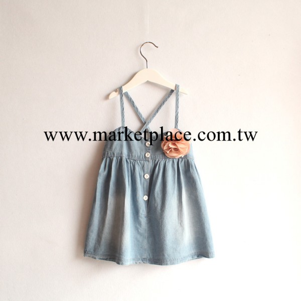 2014夏款新品 歐美外貿童裝 女童牛仔裙工廠,批發,進口,代購