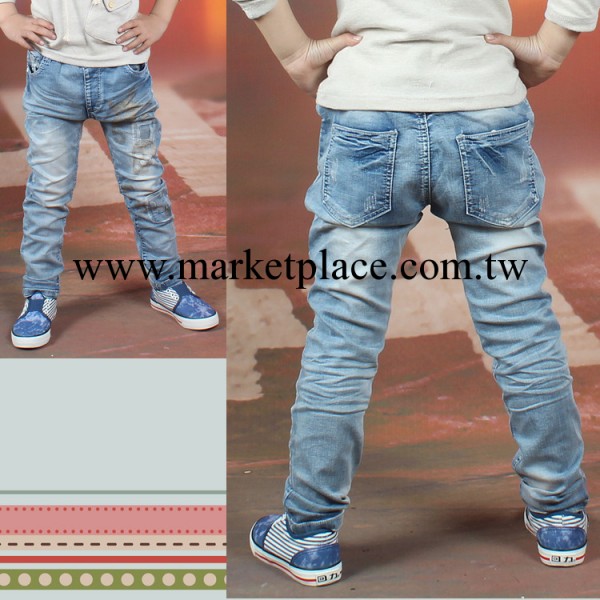 【新款爆款】2014韓版新款牛仔童褲6336/7-F04熱銷潮童童裝工廠,批發,進口,代購