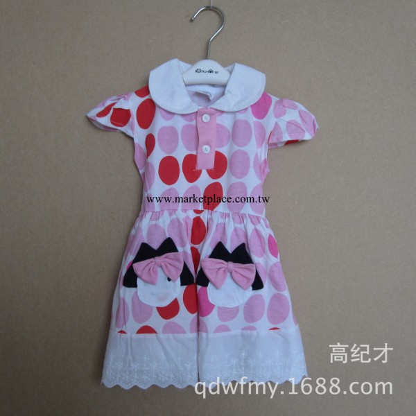 外貿夏季韓國品牌allo女童連衣裙夏季特價清倉14年新款童裙工廠,批發,進口,代購