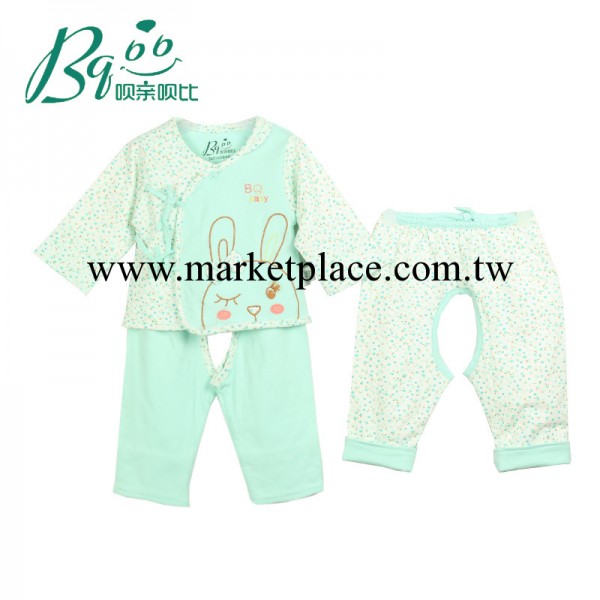唄親唄比品牌嬰幼兒服裝 14年新款夏裝寶寶套裝全棉和尚袍三件套工廠,批發,進口,代購