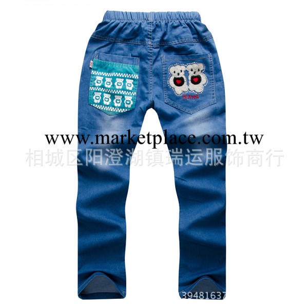 2014中大童砂白牛仔長褲 兒童牛仔褲童褲 廠傢貨源童裝批發童下裝工廠,批發,進口,代購