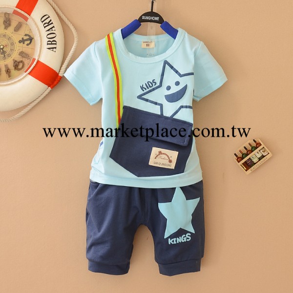 14夏新品 韓版童裝批發 全棉品牌高品質小童套裝 男女寶寶 1-4歲工廠,批發,進口,代購