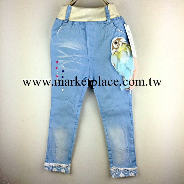 2014春夏季韓版童裝 新款童褲 兒童休閒褲 女童牛仔 彈力褲批發工廠,批發,進口,代購