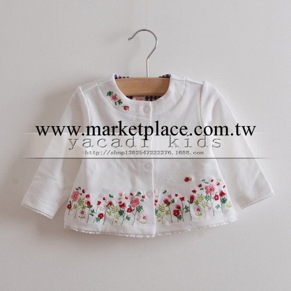 外貿童裝批發 春季新款 休閒女童開衫 小童繡花外套133322工廠,批發,進口,代購