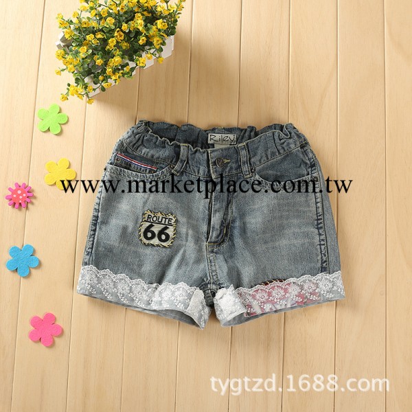 外貿兒童短褲批發 品牌童裝夏款新品中大童褲子歐美女童牛仔短褲工廠,批發,進口,代購