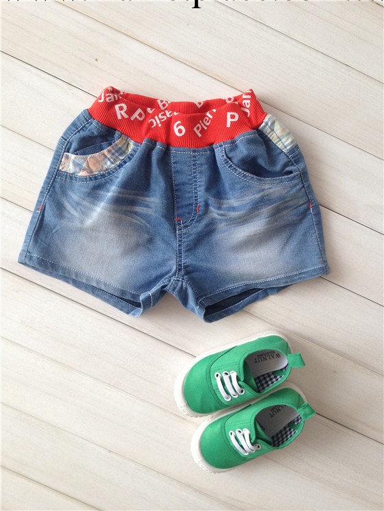 外貿童裝 韓國原單薑片14年夏新款男女童牛仔短褲工廠,批發,進口,代購