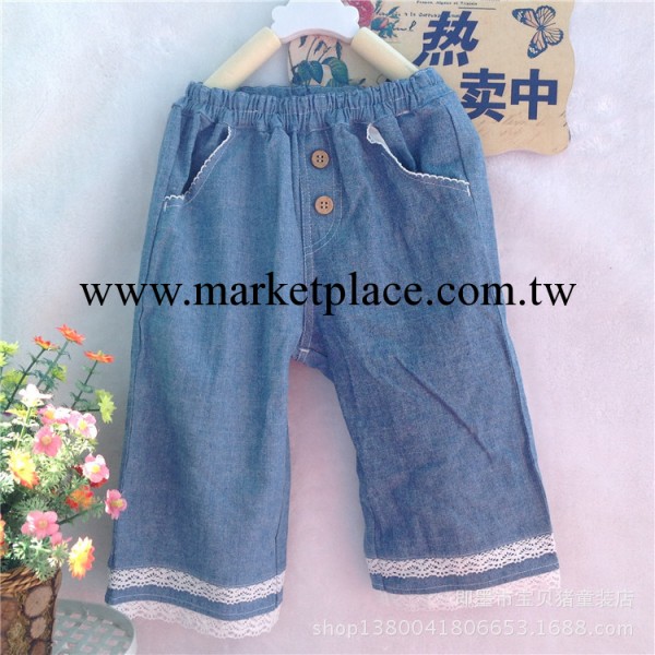 外貿原單童裝 西松屋原單童半褲 水洗牛仔七分褲工廠,批發,進口,代購