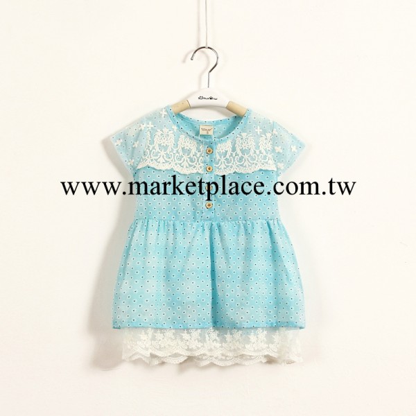 2014夏季童裝女童連衣裙純棉透氣蓬蓬裙小清新牛仔童裙廠傢批發工廠,批發,進口,代購