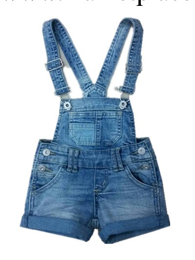 2014 夏季新款 原單外貿童裝  純棉整單齊碼牛仔吊帶短褲工廠,批發,進口,代購