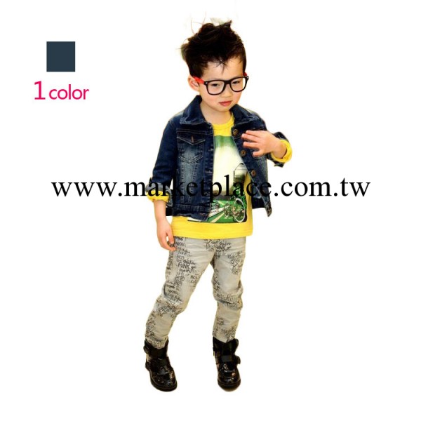 四季中性牛仔水洗外套童外套 韓版牛仔兒童外套  廣東品質童裝工廠,批發,進口,代購