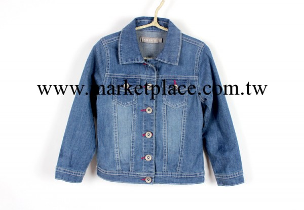 批發外貿童裝 歐美風格純牛仔洗水懷舊牛仔上衣 男女童牛仔外套工廠,批發,進口,代購