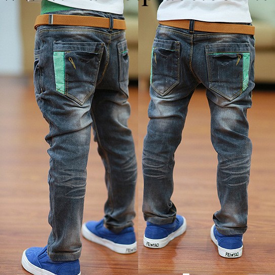 童裝批發 2014春季新款兒童休閒百搭男童牛仔休閒韓版童褲工廠,批發,進口,代購