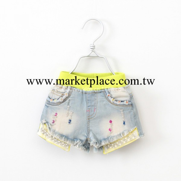韓版童裝女童牛仔短褲批發2014夏裝新款公主百搭迷你褲兒童短褲工廠,批發,進口,代購