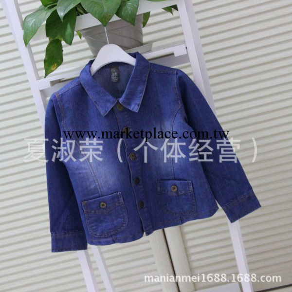 2014春款 外貿童裝 ZARA 男女童春季水洗牛仔休閒外套工廠,批發,進口,代購
