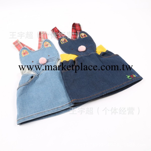 2014春新款韓版女童小老鼠牛仔背心裙 兒童裙子外貿童裝 熱賣款工廠,批發,進口,代購