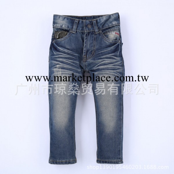2014春中小童B06外貿品質童褲長褲 歐美休閒童裝直筒牛仔褲批發工廠,批發,進口,代購