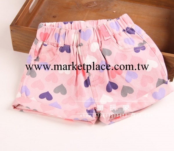 0483 新款女童牛仔面料多色短褲 松緊腰熱褲  童裝批發工廠,批發,進口,代購