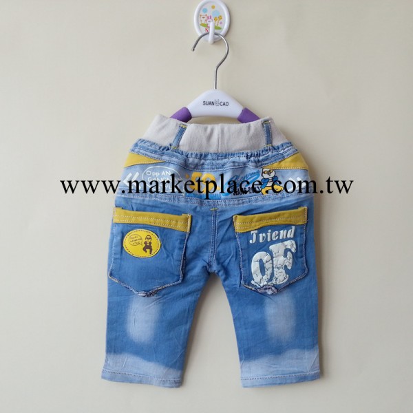 3&mdash;7歲童褲批發供應 2014夏季童裝 男童牛仔中褲五分褲 韓版童裝工廠,批發,進口,代購