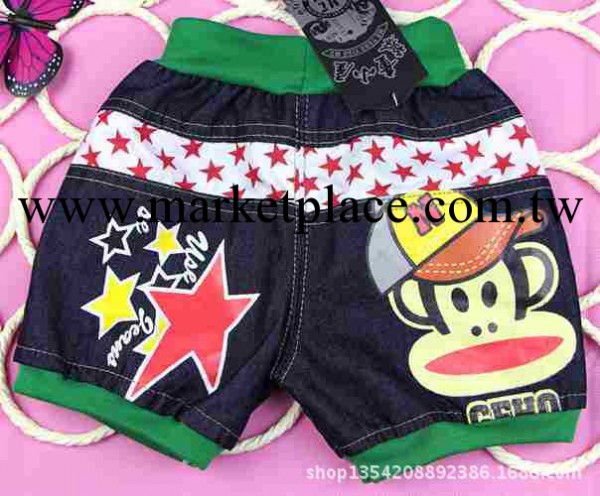 廠傢直批兒童夏裝2014夏季男童牛仔印花短褲韓版男童免水洗褲子工廠,批發,進口,代購