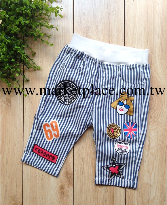 【蟈喆童裝】14夏新品韓版童裝兒童牛仔佈中褲 精品童褲 廠傢批發工廠,批發,進口,代購