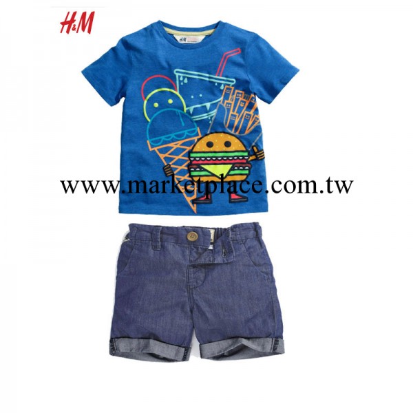 2014年26區-NEXT兒童夏款套裝機器人T恤+牛仔短褲兩件套P38*5工廠,批發,進口,代購