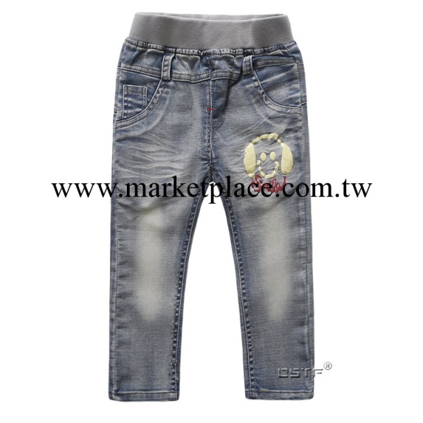 「OSTF」兒童牛仔褲批發 2014春款精品男童牛仔長褲子 卡通童褲潮工廠,批發,進口,代購