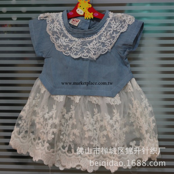 2014春款童裝外貿原單女童韓版牛仔裙 公主裙 連衣裙工廠,批發,進口,代購