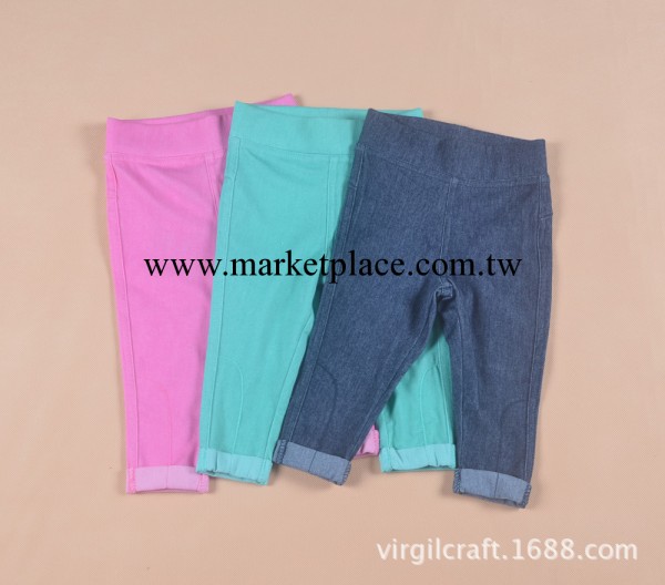 外貿嬰兒針織仿牛仔褲女童糖果色針織褲 4色 小組(68-86)工廠,批發,進口,代購