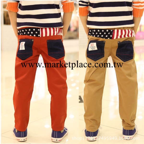 芘拉奇諾品牌童褲工廠直批 2014春季新款男童休閒褲韓版牛仔口袋工廠,批發,進口,代購