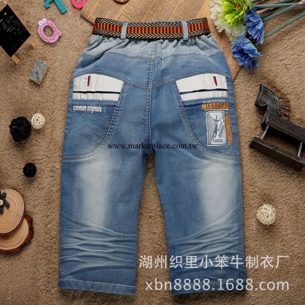 爆款褲子夏款童裝男童3-9歲韓版牛仔褲六分牛仔褲兒童褲子批發工廠,批發,進口,代購