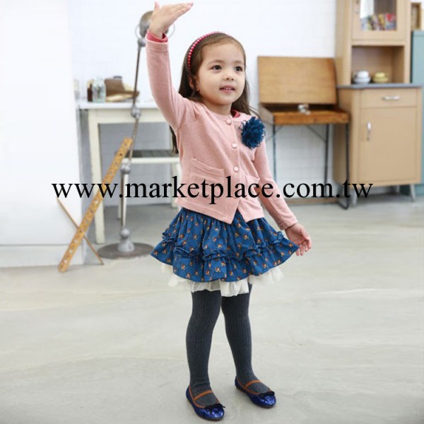 2014春夏款 新品 廣東產地 花朵純色外套+牛仔短裙  童套裝 42401工廠,批發,進口,代購